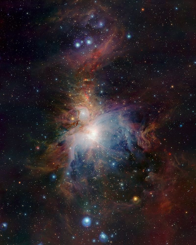 VISTAs infrared view of the Orion Nebula art print by ESO/J. Emerson/VISTA for $57.95 CAD