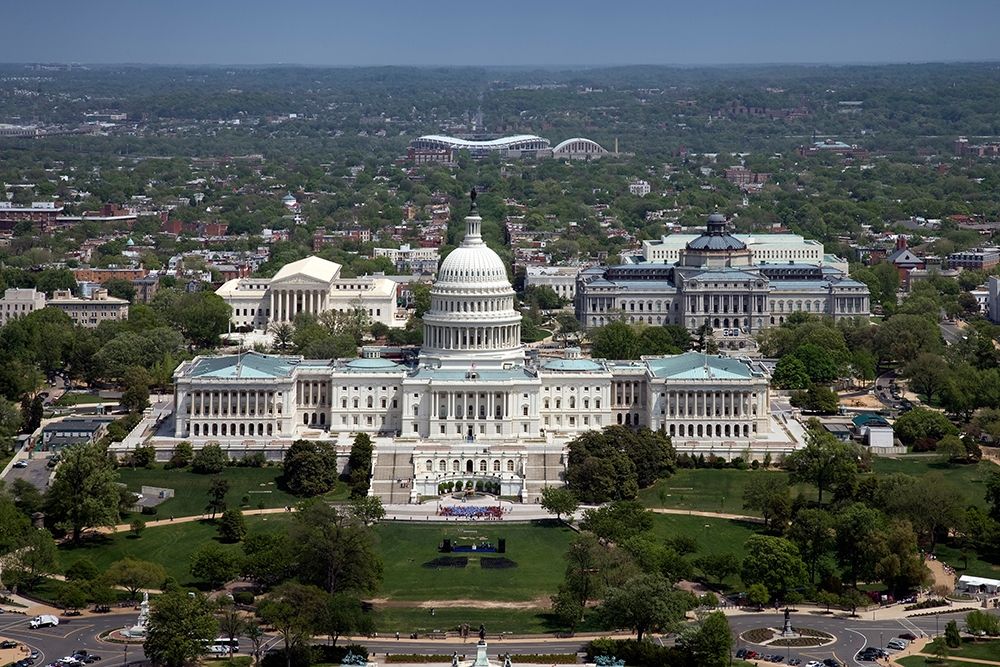 Aerial view, United States Capitol building, Washington, D.C. art print by Carol Highsmith for $57.95 CAD