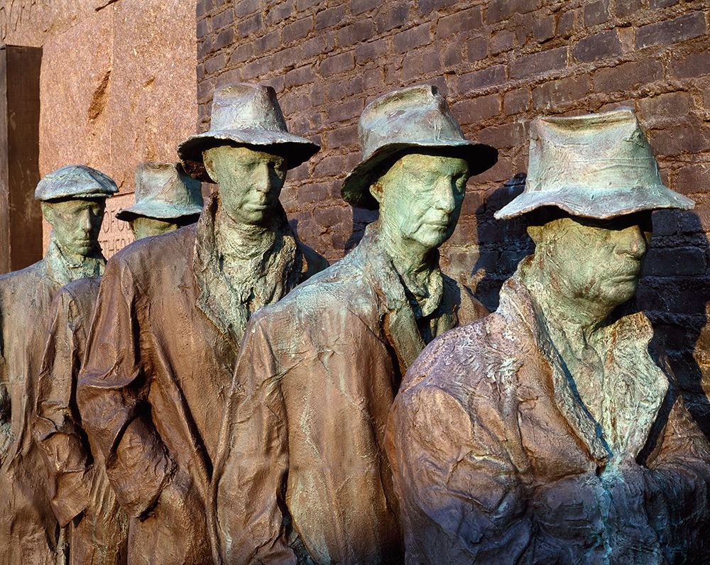 Breadline, F.D.R. Memorial, Washington, D.C. art print by Carol Highsmith for $57.95 CAD