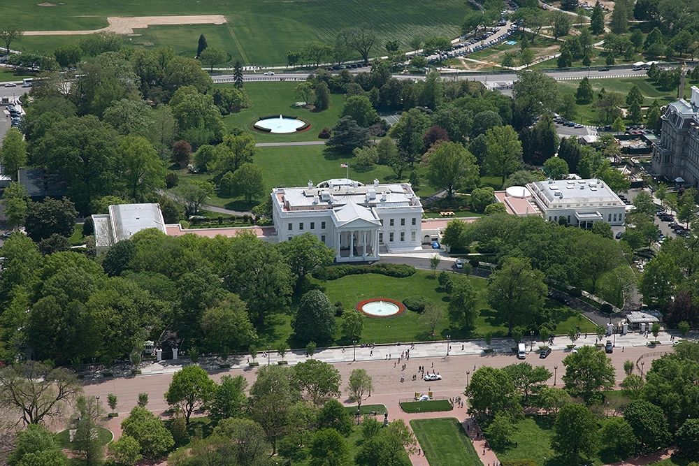 Aerial view of the White House, Washington, D.C. art print by Carol Highsmith for $57.95 CAD