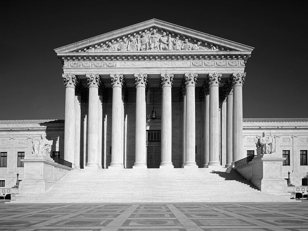 U.S. Supreme Court building, Washington, D.C. - Black and White Variant art print by Carol Highmith for $57.95 CAD