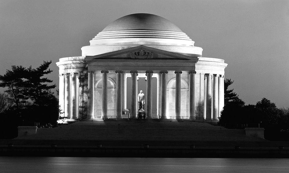 Jefferson Memorial, Washington, D.C. - Black and White Variant art print by Carol Highmith for $57.95 CAD