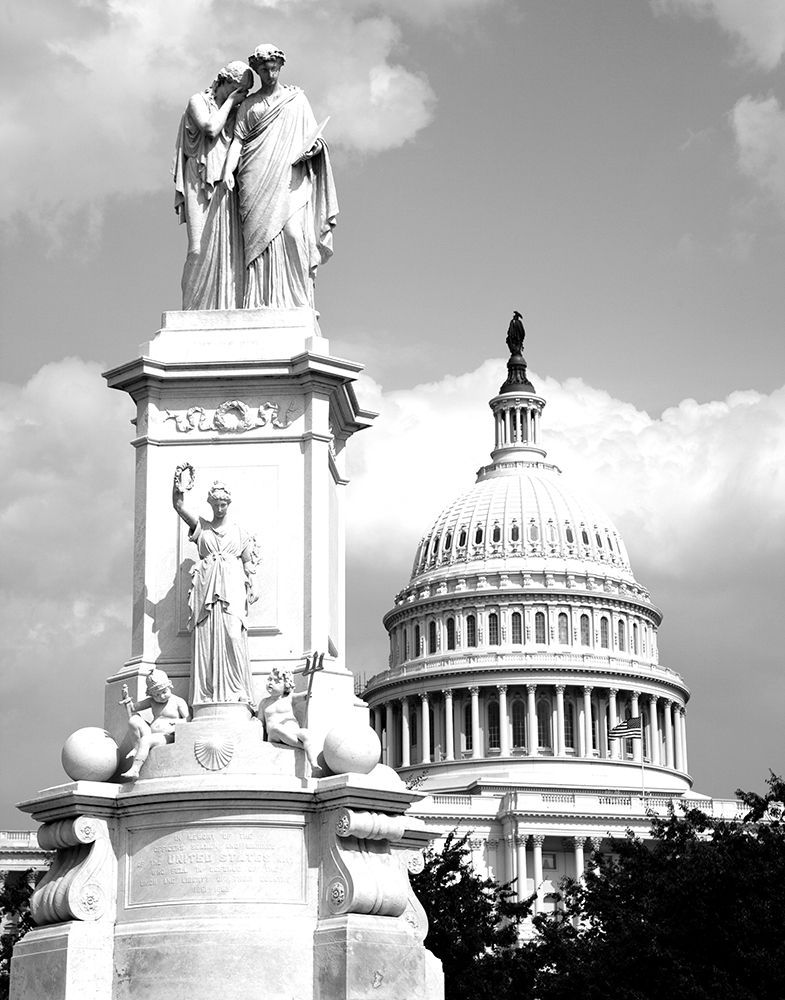 The Peace Monument located in Peace Circle on the grounds of the U.S. Capitol, First St. and Pennsyl art print by Carol Highmith for $57.95 CAD