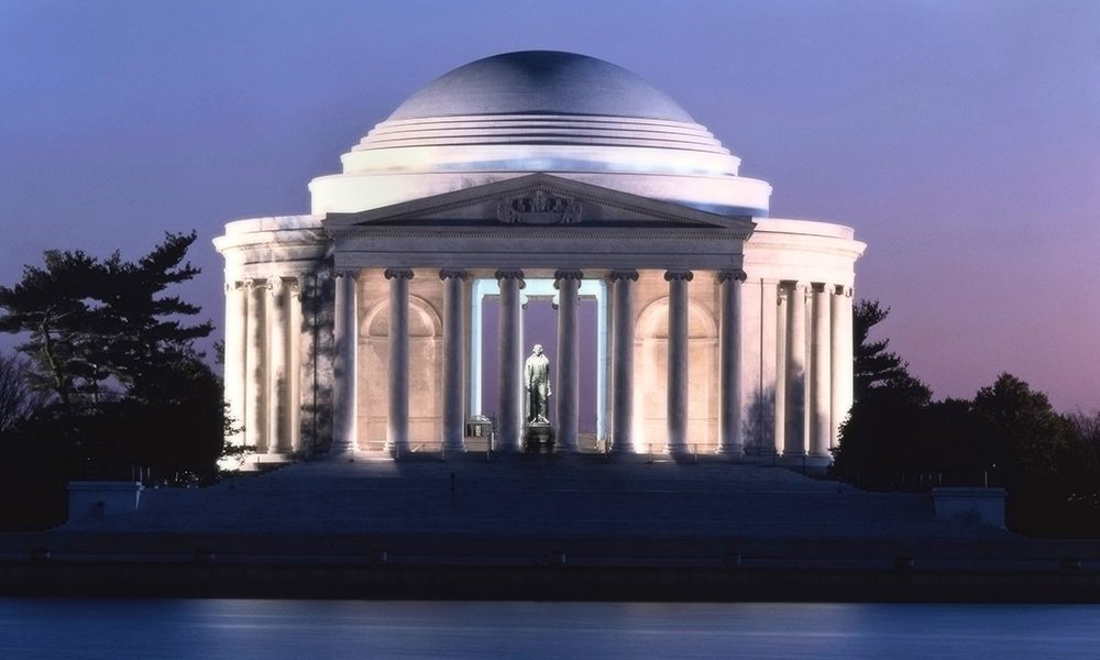 Jefferson Memorial, Washington, D.C. - Vintage Style Photo Tint Variant art print by Carol Highmith for $57.95 CAD