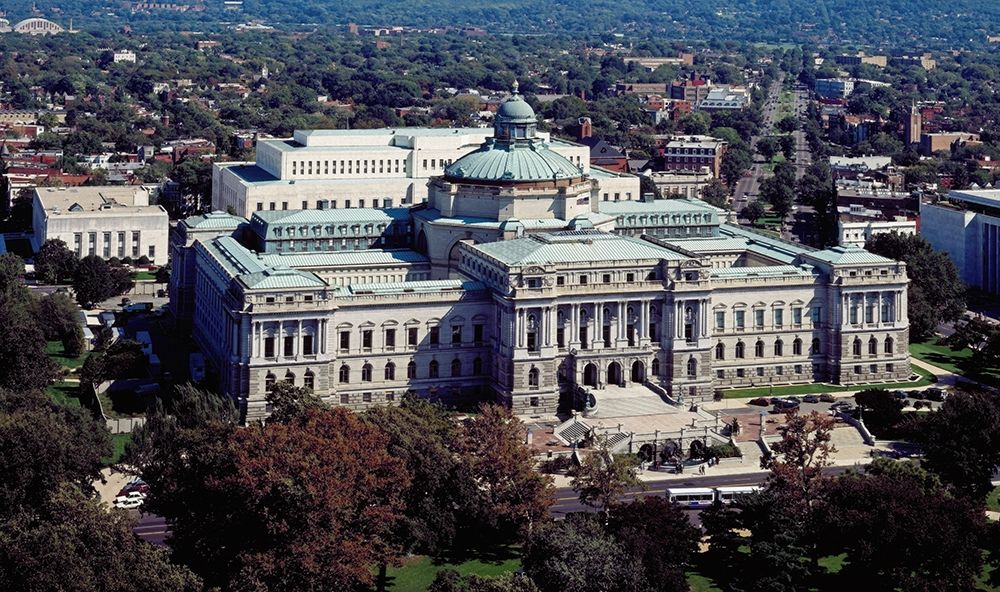 View of the Library of Congress Thomas Jefferson Building from the U.S. Capitol dome, Washington, D. art print by Carol Highmith for $57.95 CAD