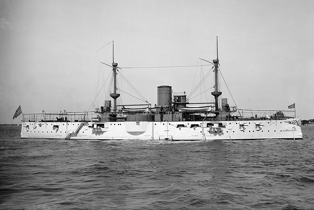 USS Texas, 1895 art print by Edward H. Hart for $57.95 CAD