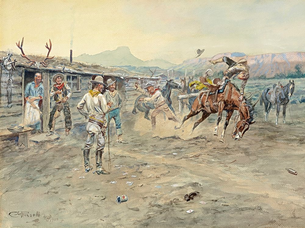The Tenderfoot, 1900 art print by Charles Marion Russell for $57.95 CAD