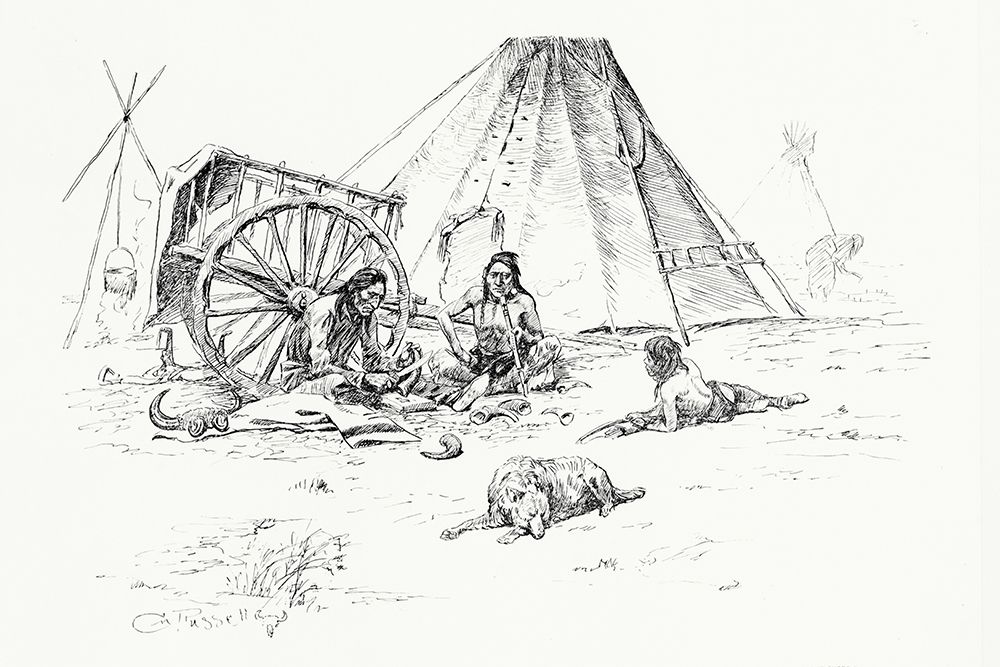 The Last of the Buffalo, 1899 art print by Charles Marion Russell for $57.95 CAD