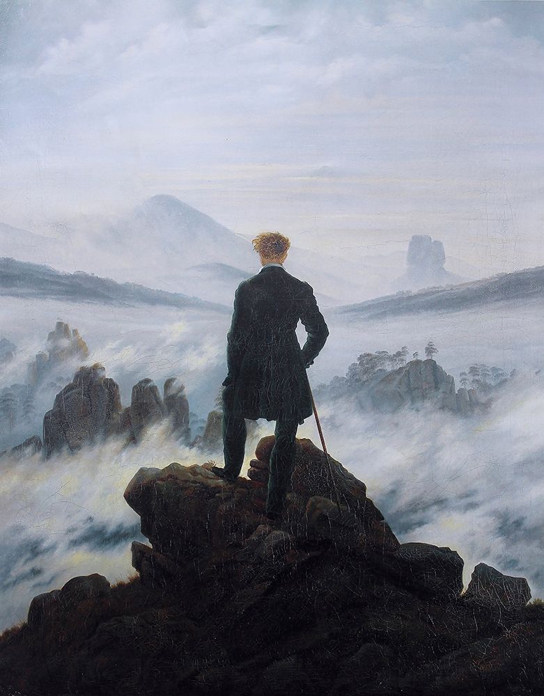 Wanderer Above the Sea of Fog art print by Caspar David Friedrich for $57.95 CAD