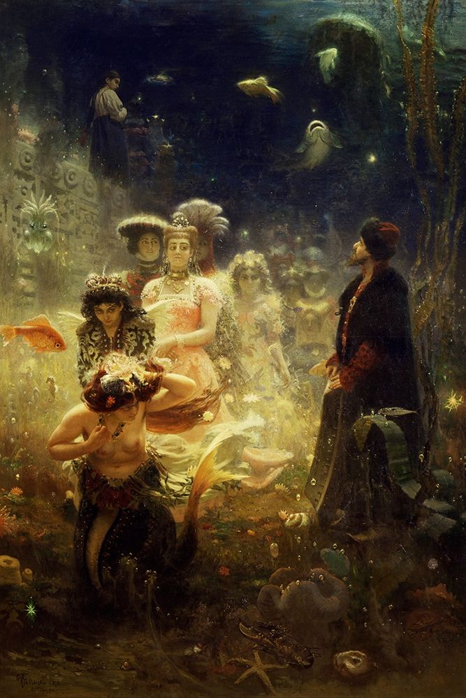 Sadko - Undersea art print by Ilya Repin for $57.95 CAD