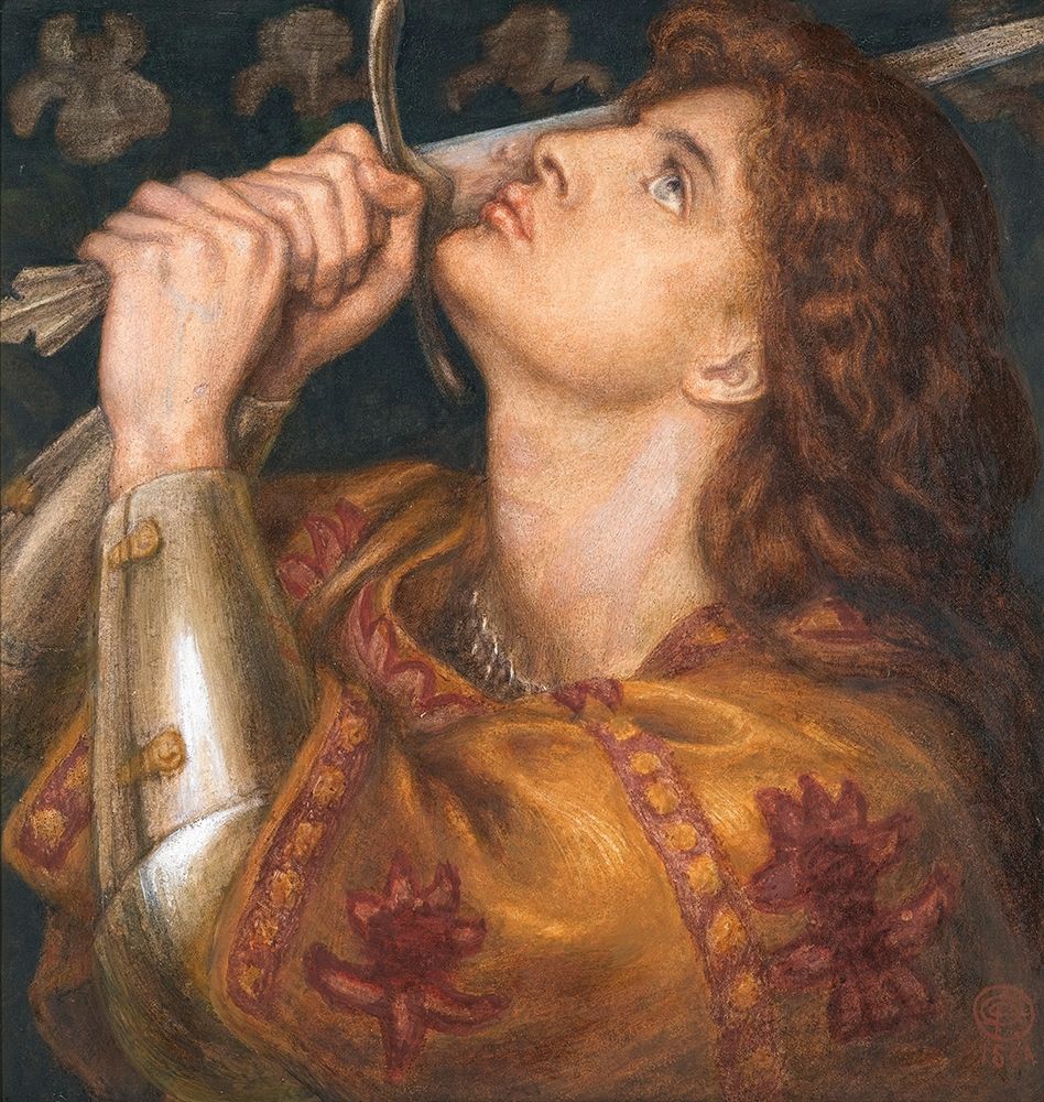 Joan of Arc, 1864 art print by Dante Gabriel Rossetti for $57.95 CAD