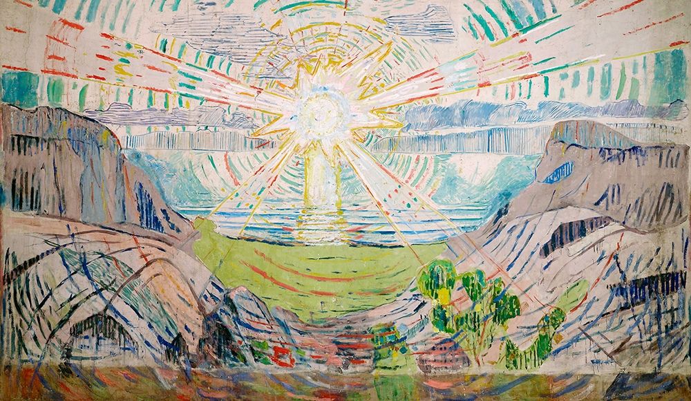 The Sun, 1910-1911 art print by Edvard Munch for $57.95 CAD