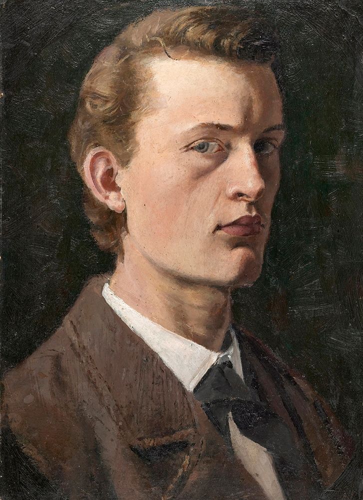 Self-Portrait , 1882 art print by Edvard Munch for $57.95 CAD