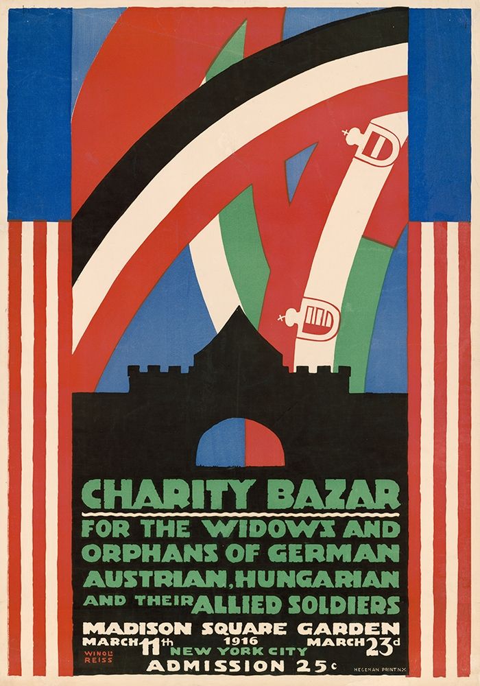 Charity Bazaar for Widows and Orphans, 1916 art print by Winold Reiss for $57.95 CAD