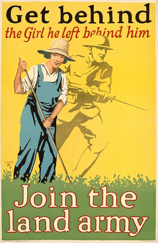 Get behind the girl he left behind him, ca. 1918 art print by Guenther for $57.95 CAD