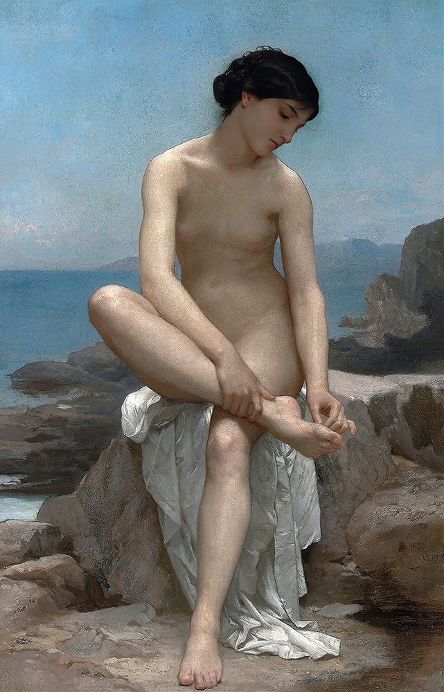 The Bather, 1879 art print by William-Adolphe Bouguereau for $57.95 CAD