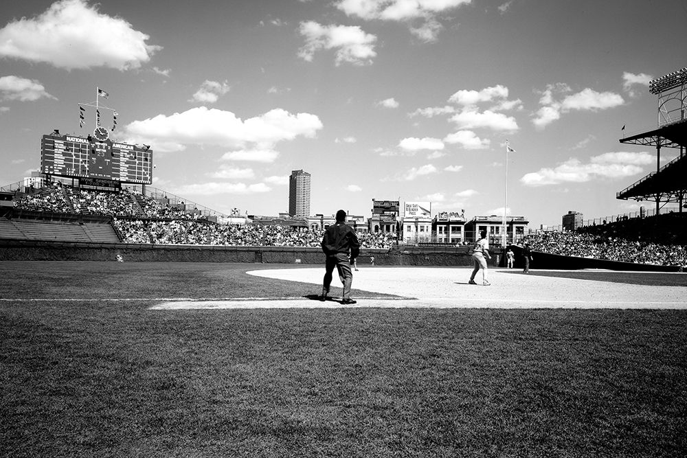 Ballgame at historic Wrigley Field Chicago Illinois art print by Carol Highsmith for $57.95 CAD