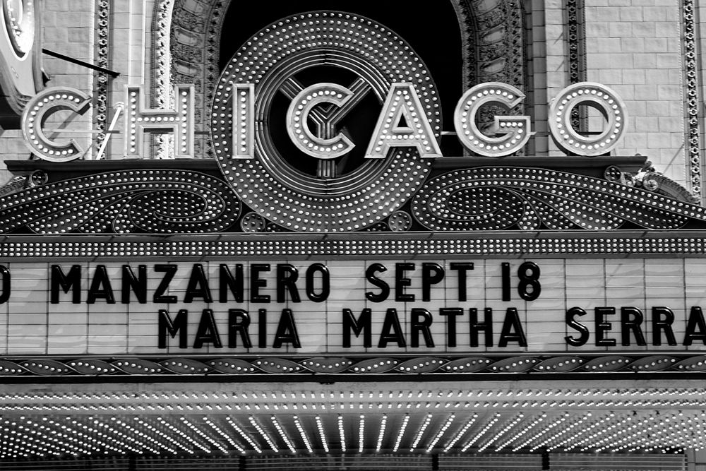 Marquee of the historic Chicago Theater Chicago Illinois art print by Carol Highsmith for $57.95 CAD