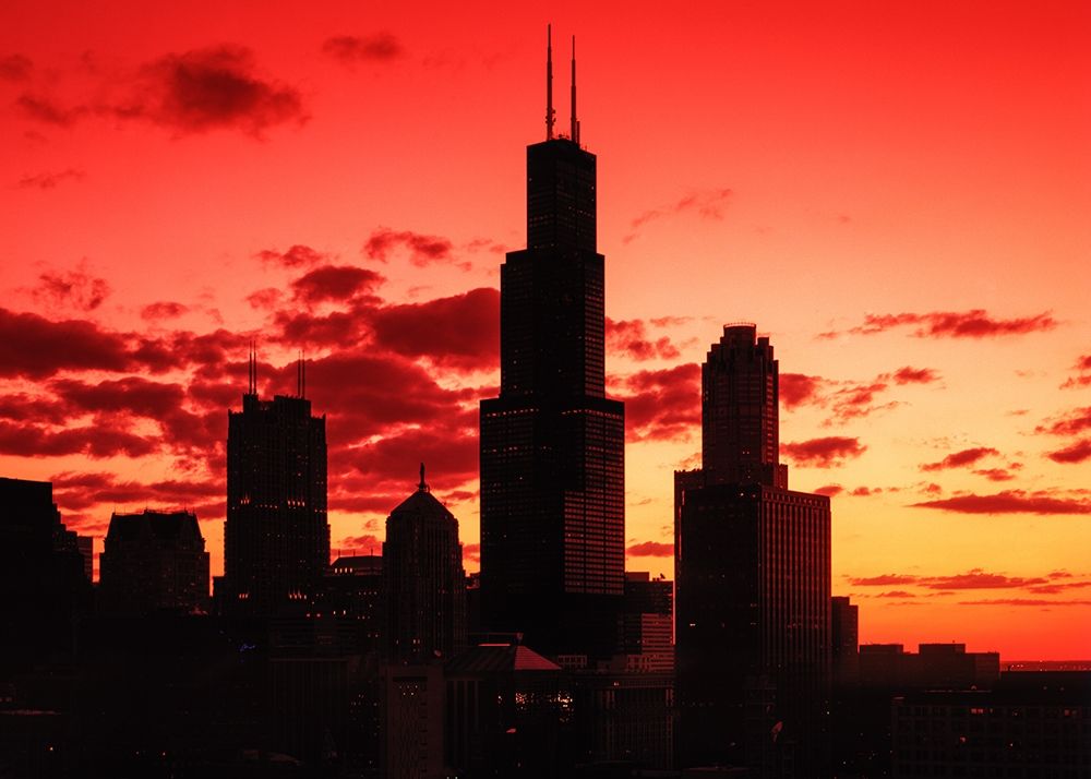 Chicago silhouette Chicago Illinois art print by Carol Highsmith for $57.95 CAD