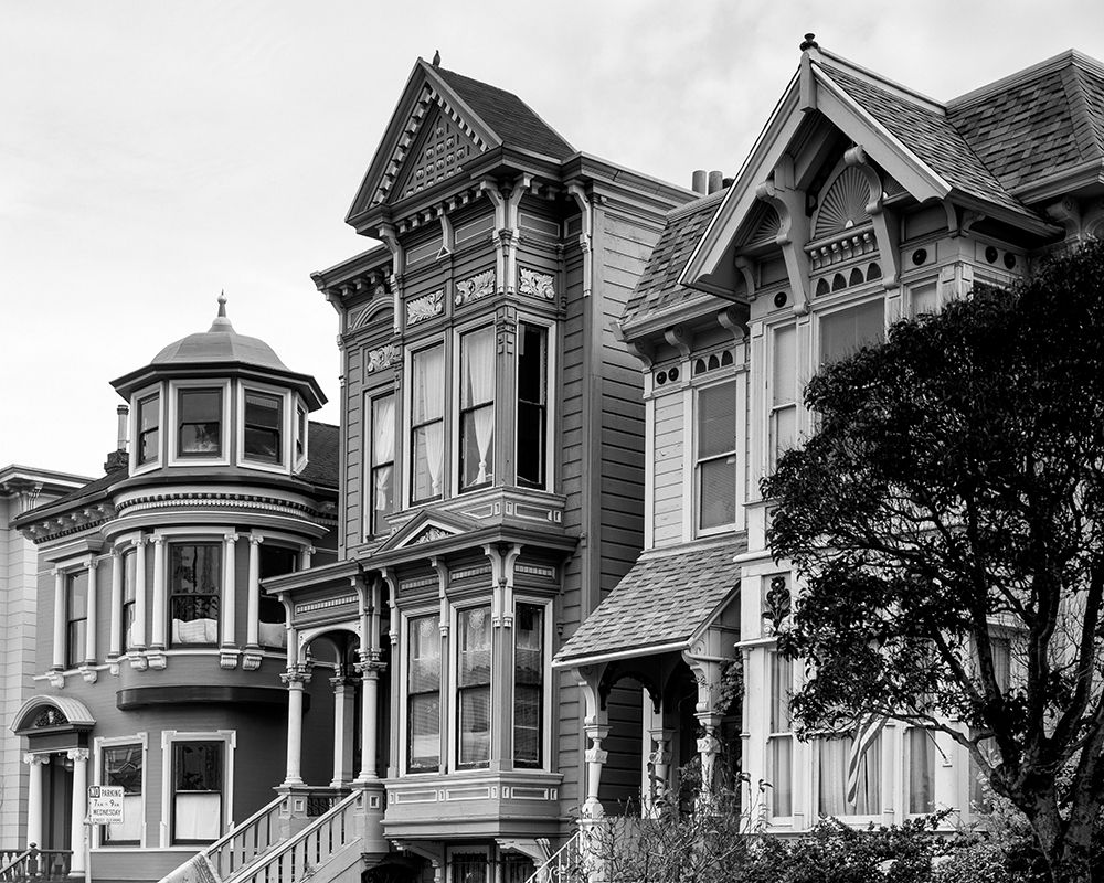 Row mansions loaded with gingerbread San Francisco California art print by Carol Highsmith for $57.95 CAD
