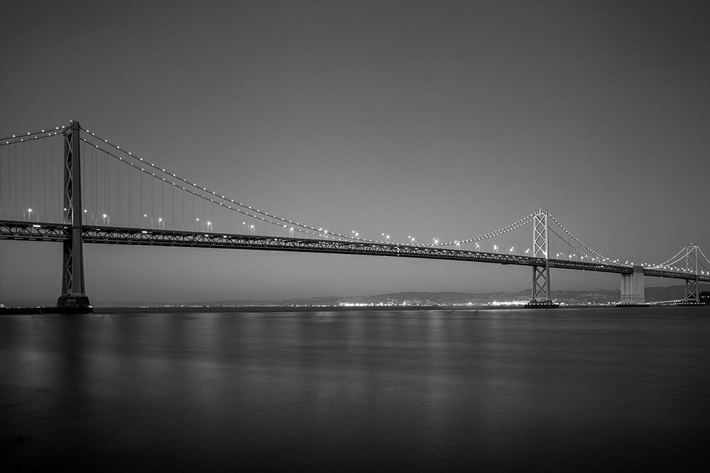 San Francisco Oakland Bay Bridge at dusk San Francisco California art print by Carol Highsmith for $57.95 CAD
