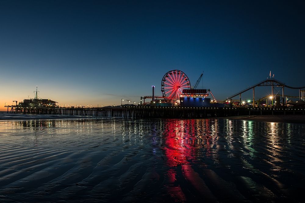 Santa Monica Pier at Sunset California art print by Carol Highsmith for $57.95 CAD