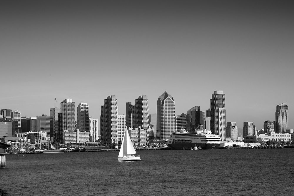 Skyline of San Diego California Black and White art print by Carol Highsmith for $57.95 CAD