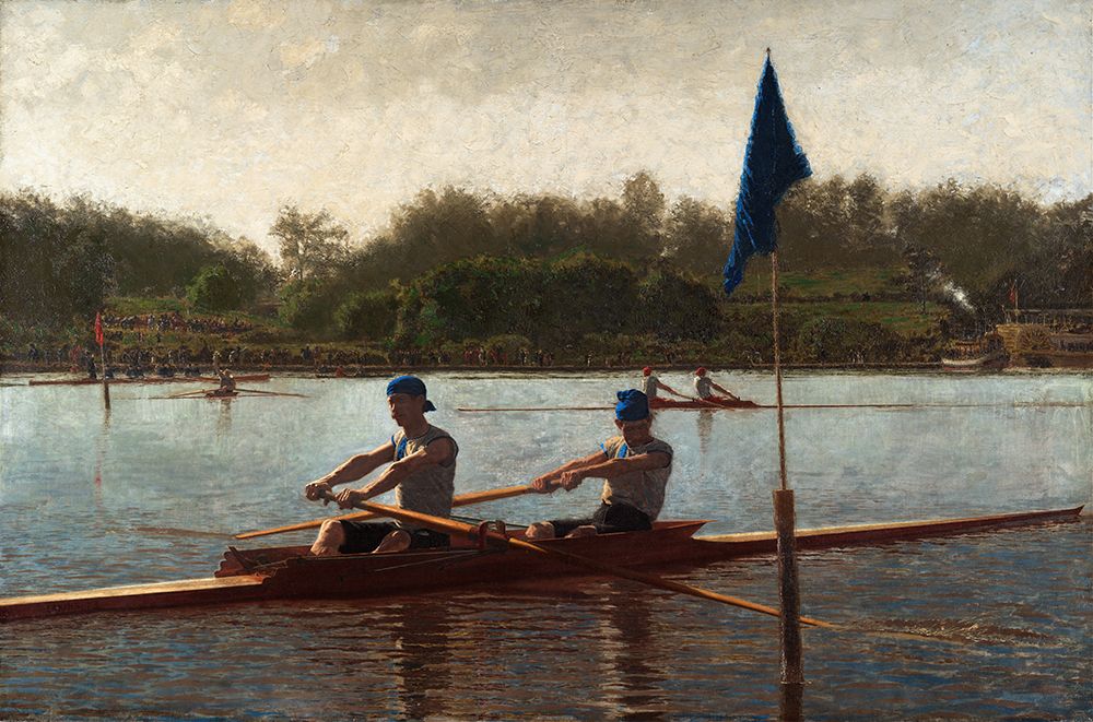 The Biglin Brothers Turning the Stake 1873 art print by Thomas Eakins for $57.95 CAD