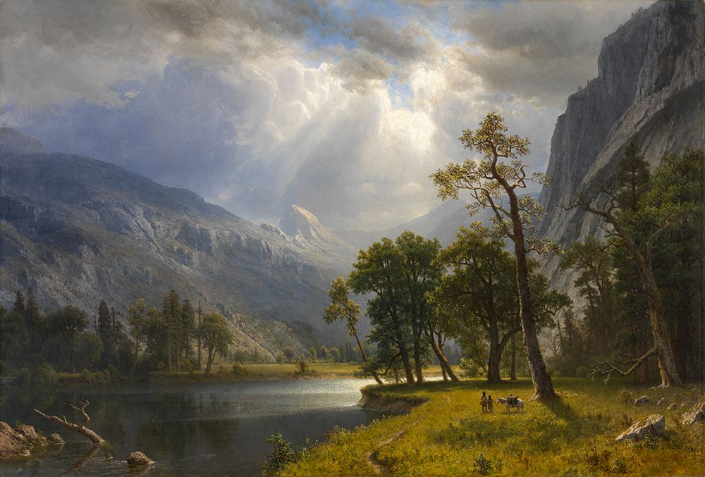 Mount Starr King Yosemite 1866 art print by Albert Bierstadt for $57.95 CAD
