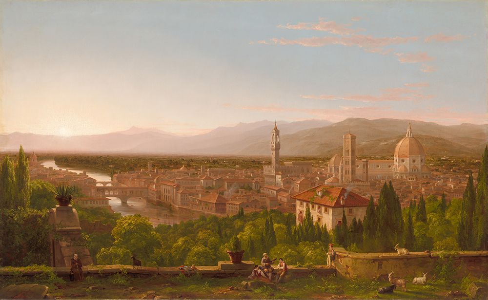 View of Florence 1837 art print by Thomas Cole for $57.95 CAD