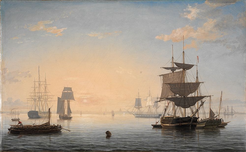 Harbor of Boston with the City in the Distance art print by Fitz Henry Lane for $57.95 CAD