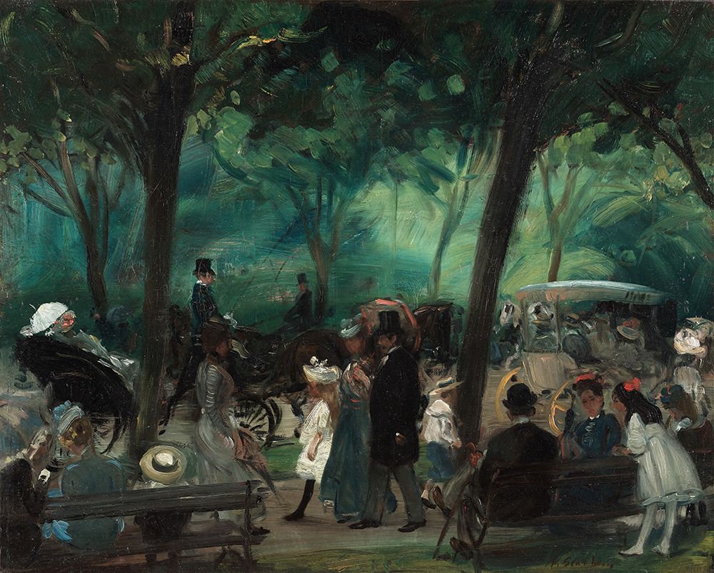 The Drive, Central Park ca 1905 art print by William James Glackens for $57.95 CAD