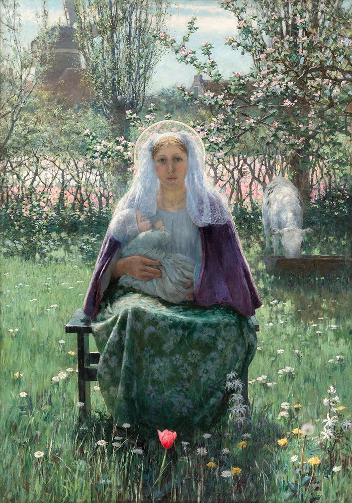 The Blessed Mother art print by George Hitchcock for $57.95 CAD