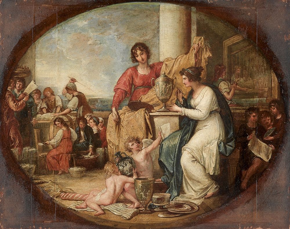 British Manufactory A Sketch art print by Benjamin West for $57.95 CAD