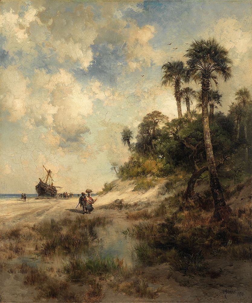 Fort George Island Florida art print by Thomas Moran for $57.95 CAD