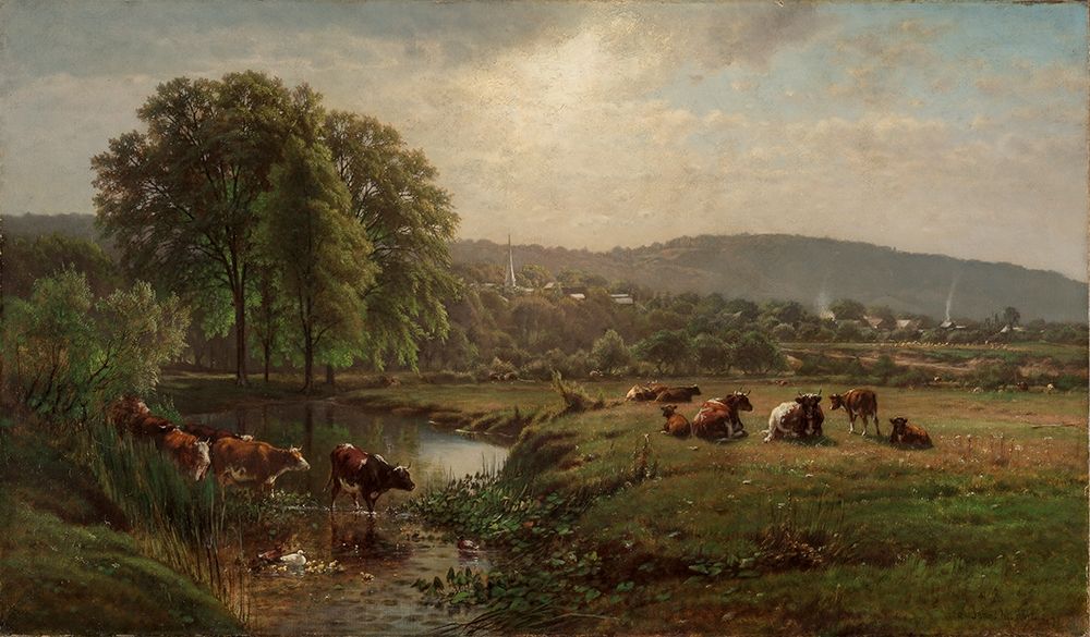 Morning in New England art print by James McDougal Hart for $57.95 CAD