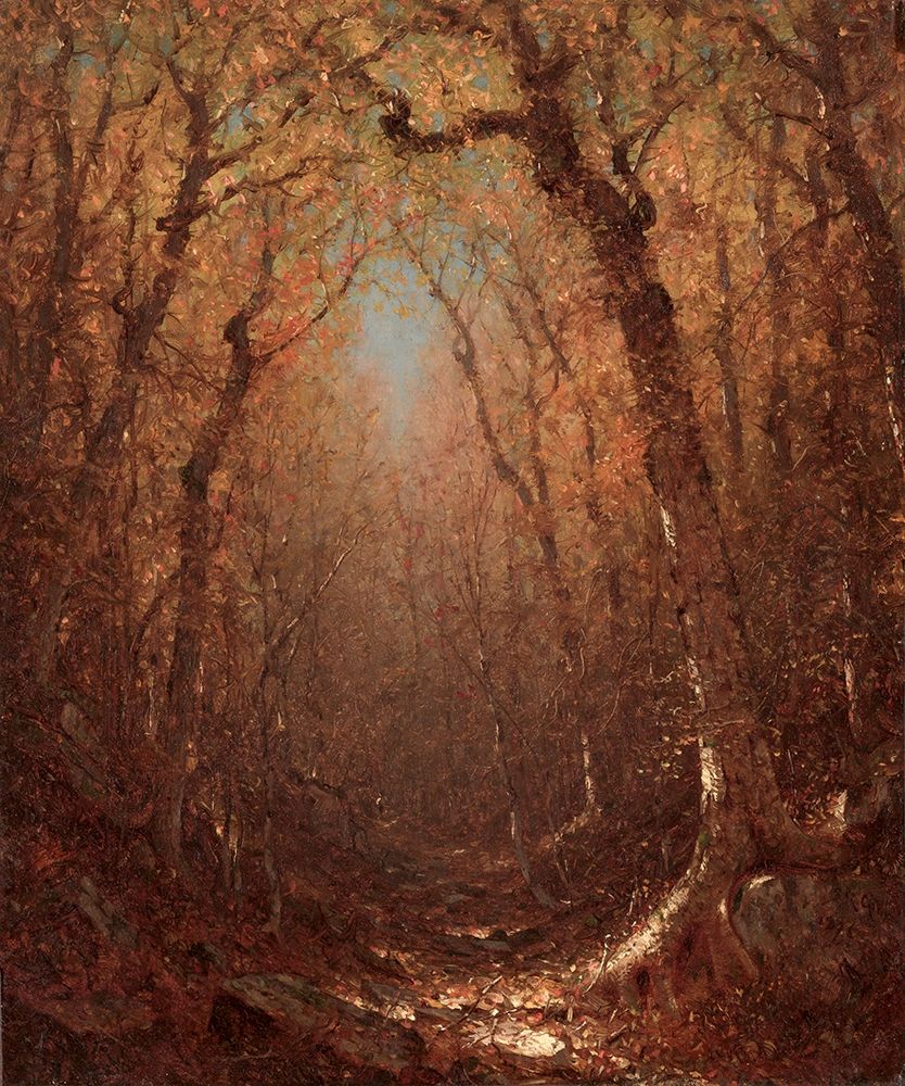 Autumn a Wood Path art print by Sanford Robinson Gifford for $57.95 CAD