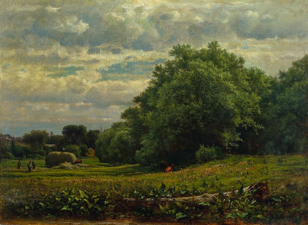 Harvest Time art print by George Inness for $57.95 CAD