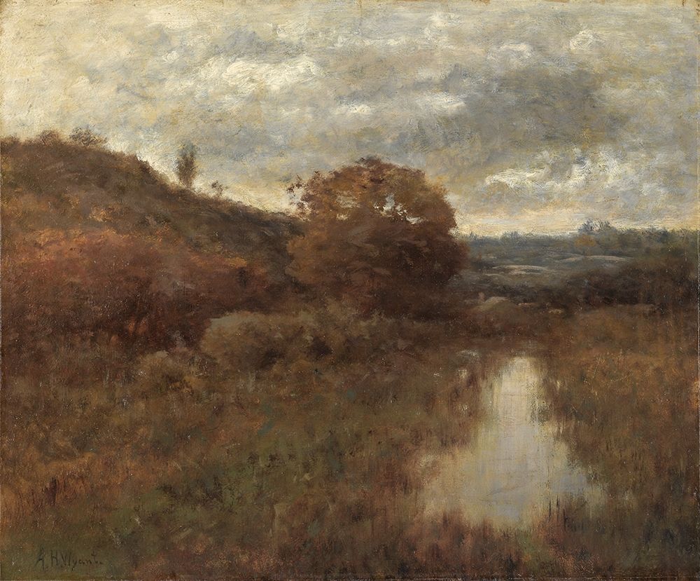 Autumn Landscape and Pool art print by Alexander H Wyant for $57.95 CAD