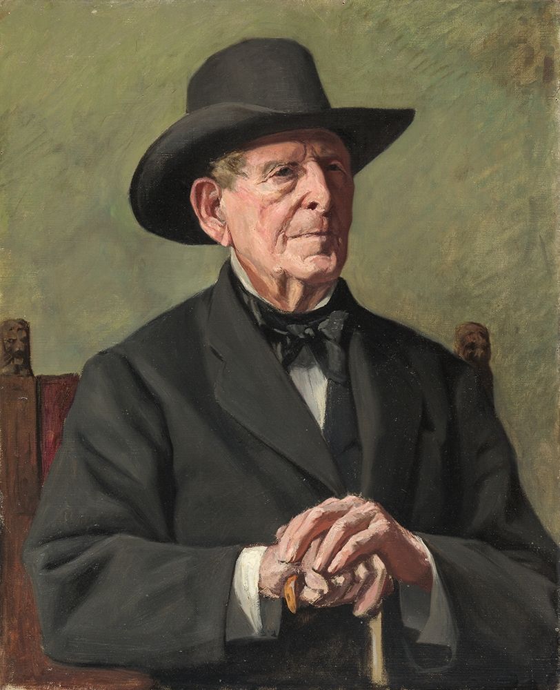 Portrait of an Old Sea Captain art print by Samuel Isham for $57.95 CAD