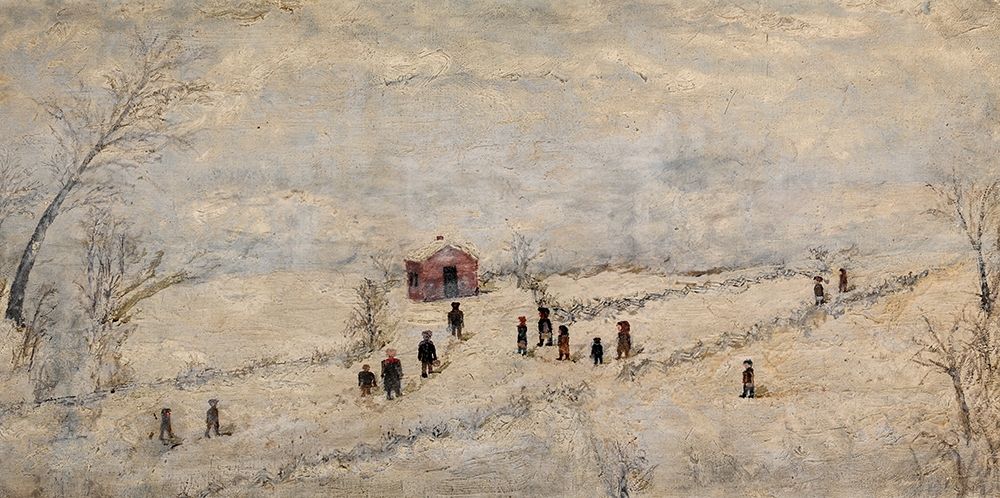 Snow Scene art print by Frank E Case for $57.95 CAD