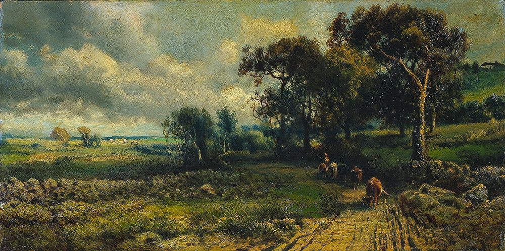 Fleecy Clouds art print by imitator of George Inness for $57.95 CAD