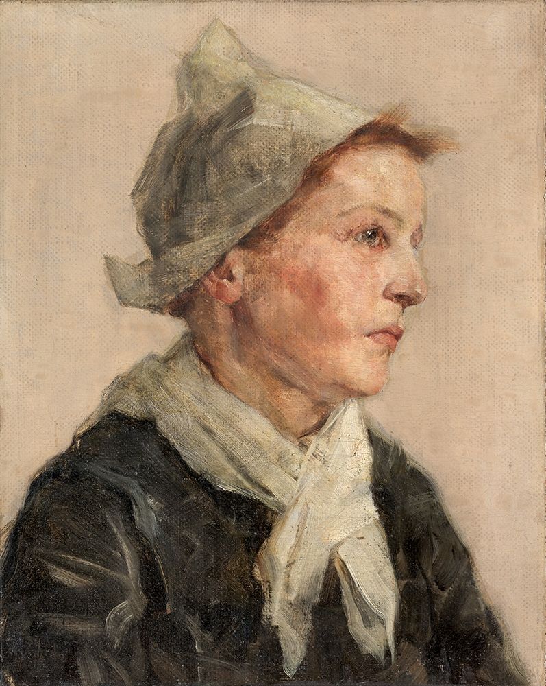 Head of a Woman art print by Frederick Gottwald for $57.95 CAD