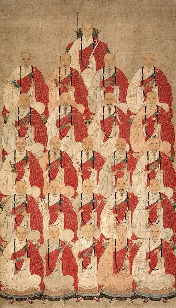 Portrait of Buddhist Monks of Obaku Sect art print by China Qing dynasty for $57.95 CAD