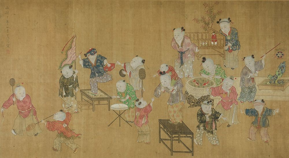 Children at Play art print by Xia Kui for $57.95 CAD