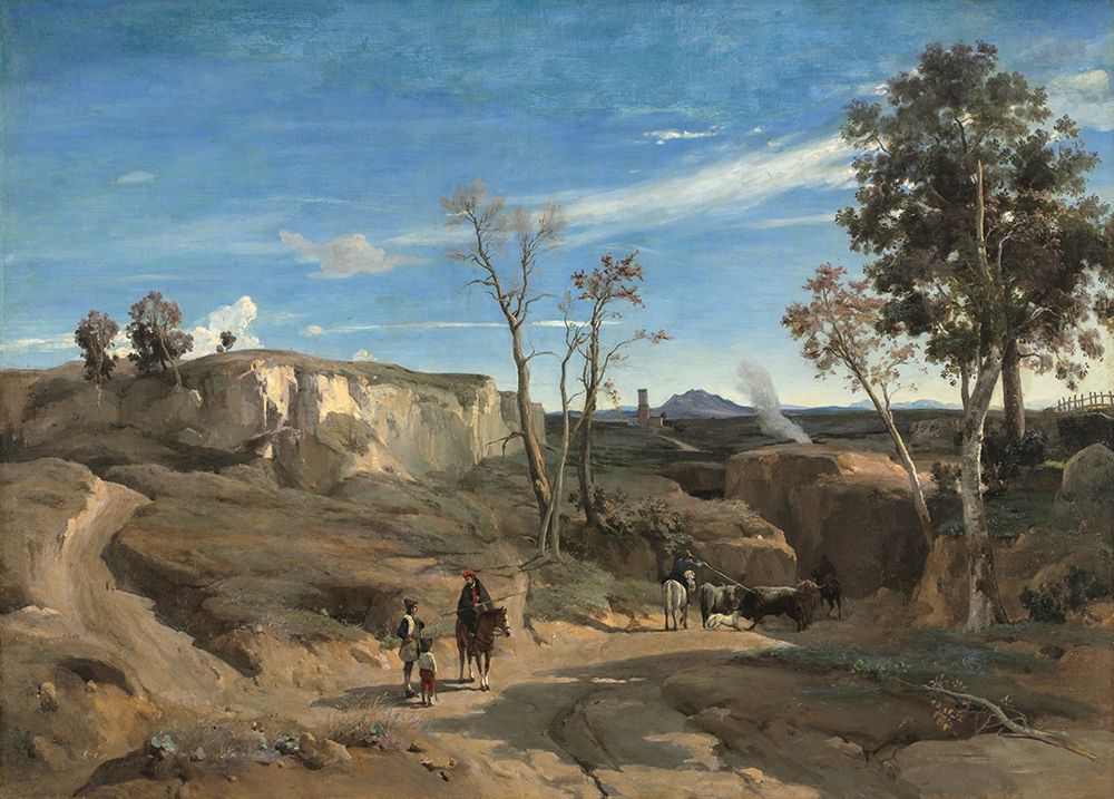 La Cervara the Roman Campagna art print by Jean Baptiste Camille for $57.95 CAD