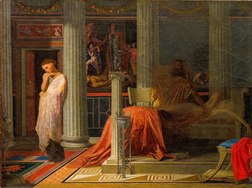 Antiochus and Stratonice art print by Jean-Auguste-Dominique Ingres for $57.95 CAD