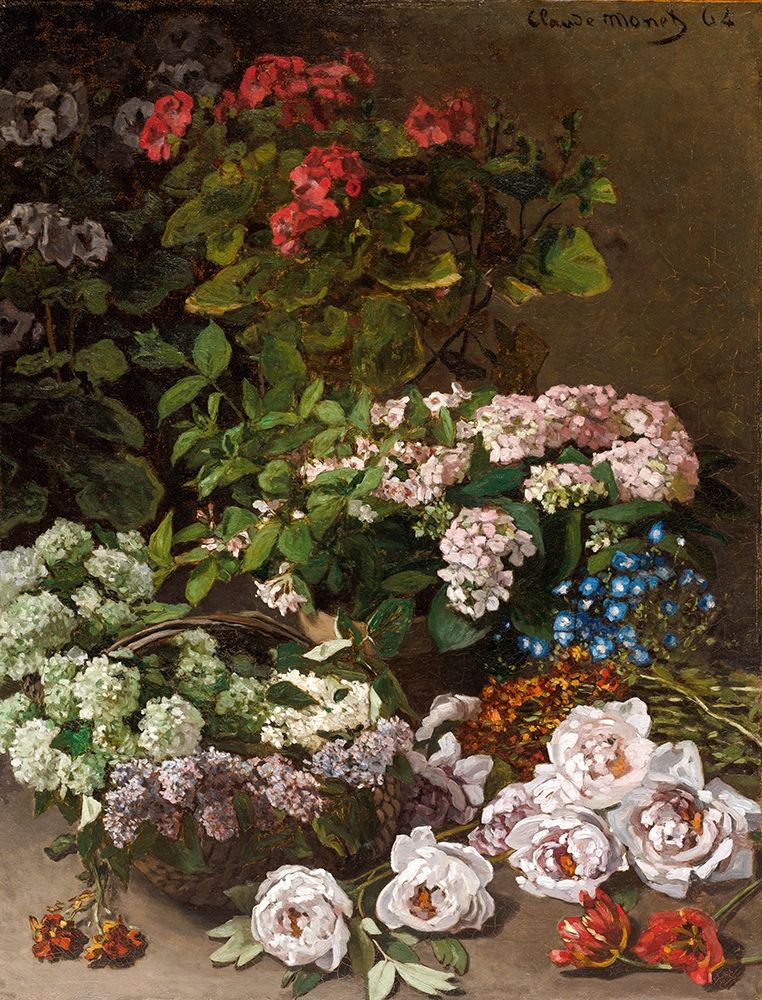 Spring Flowers art print by Claude Monet for $57.95 CAD