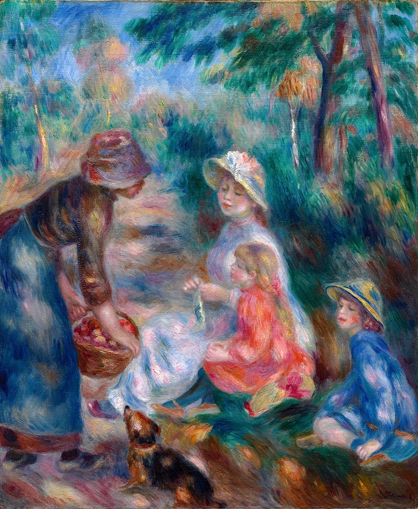 The Apple Seller art print by Pierre-Auguste Renoir for $57.95 CAD