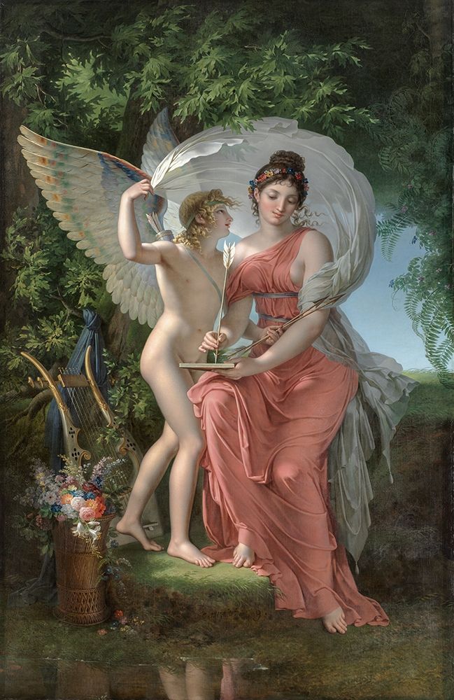 Erato, Muse of Lyrical Poetry art print by Charles Meynier for $57.95 CAD